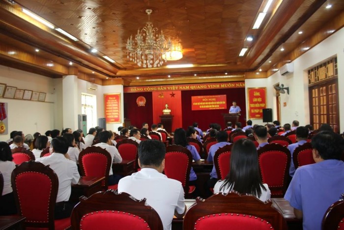 Viện KSND tỉnh Lào Cai và Tòa án nhân dân tỉnh Lào Cai tổ chức Lễ ký Quy chế phối hợp công tác